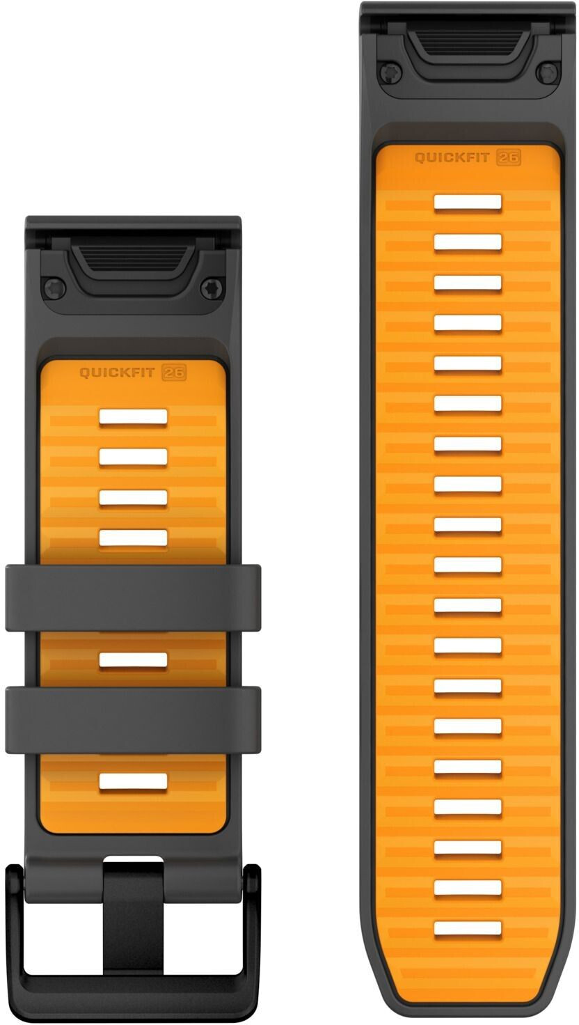 Garmin QuickFit 26 Silicone Graphit/Spark Orange (010-13393-05)