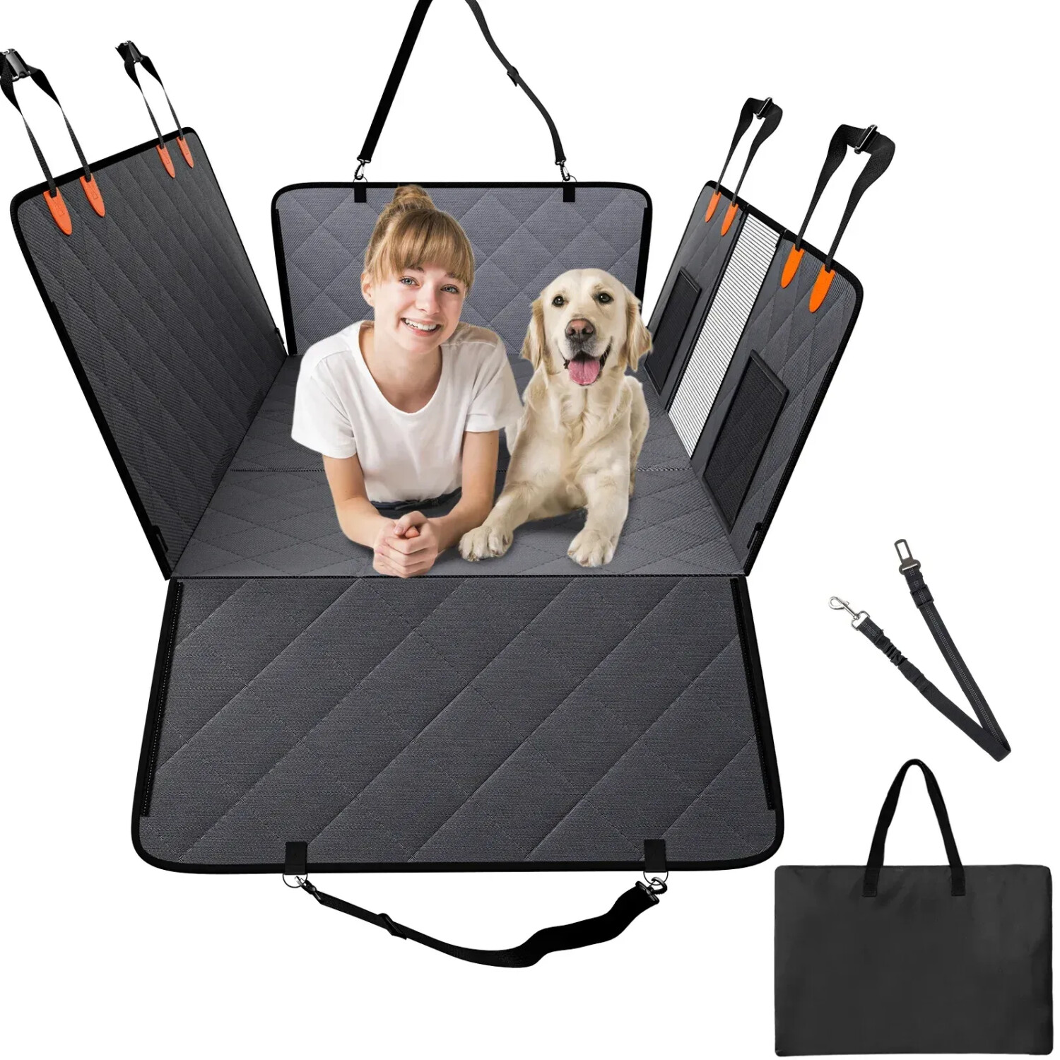 VEVOR Housse de siège arrière de voiture pour chien 142 x 77 cm