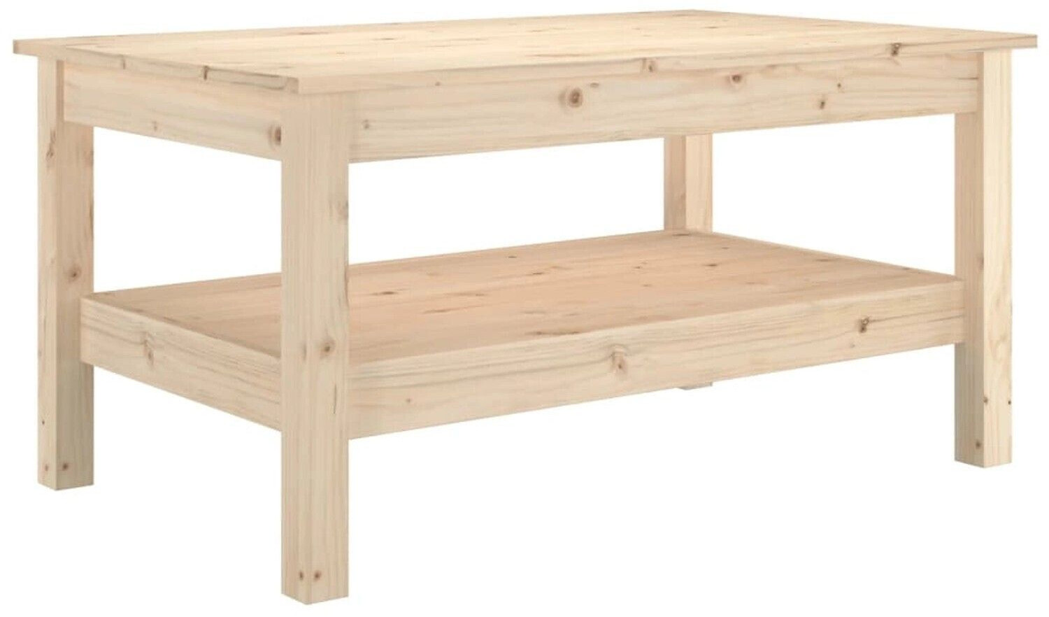 vidaXL Coffee table 80x50x40 cm solid pine wood model 4