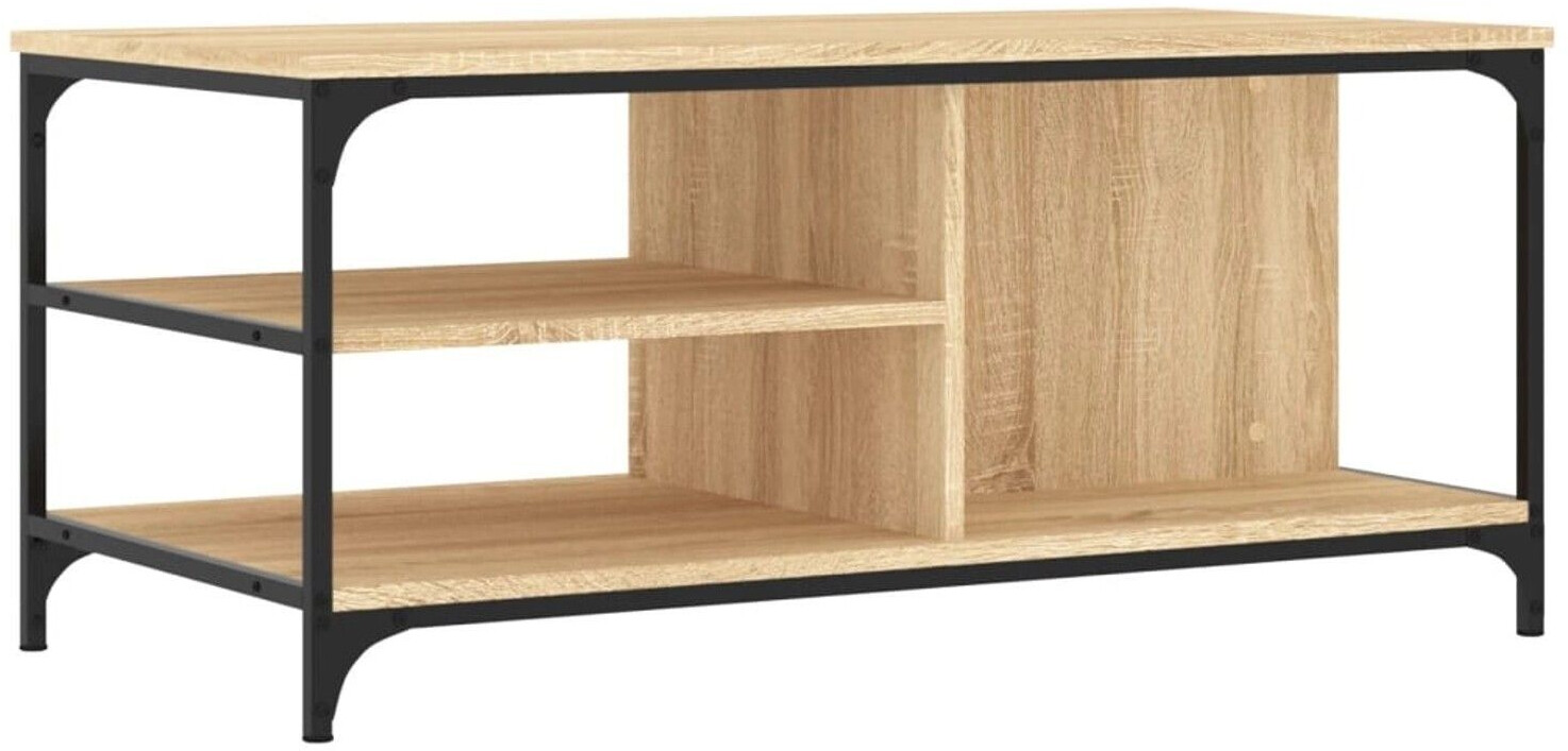 vidaXL Coffee table Sonoma oak 100x50x45 cm wood material model 3