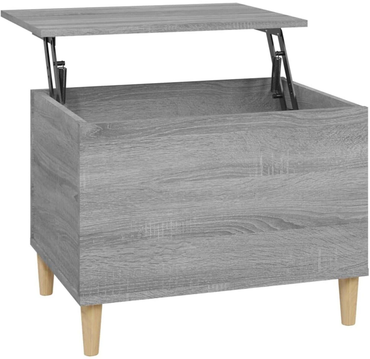 vidaXL Coffee table gray Sonoma 60x44.5x45 cm wood material model 1