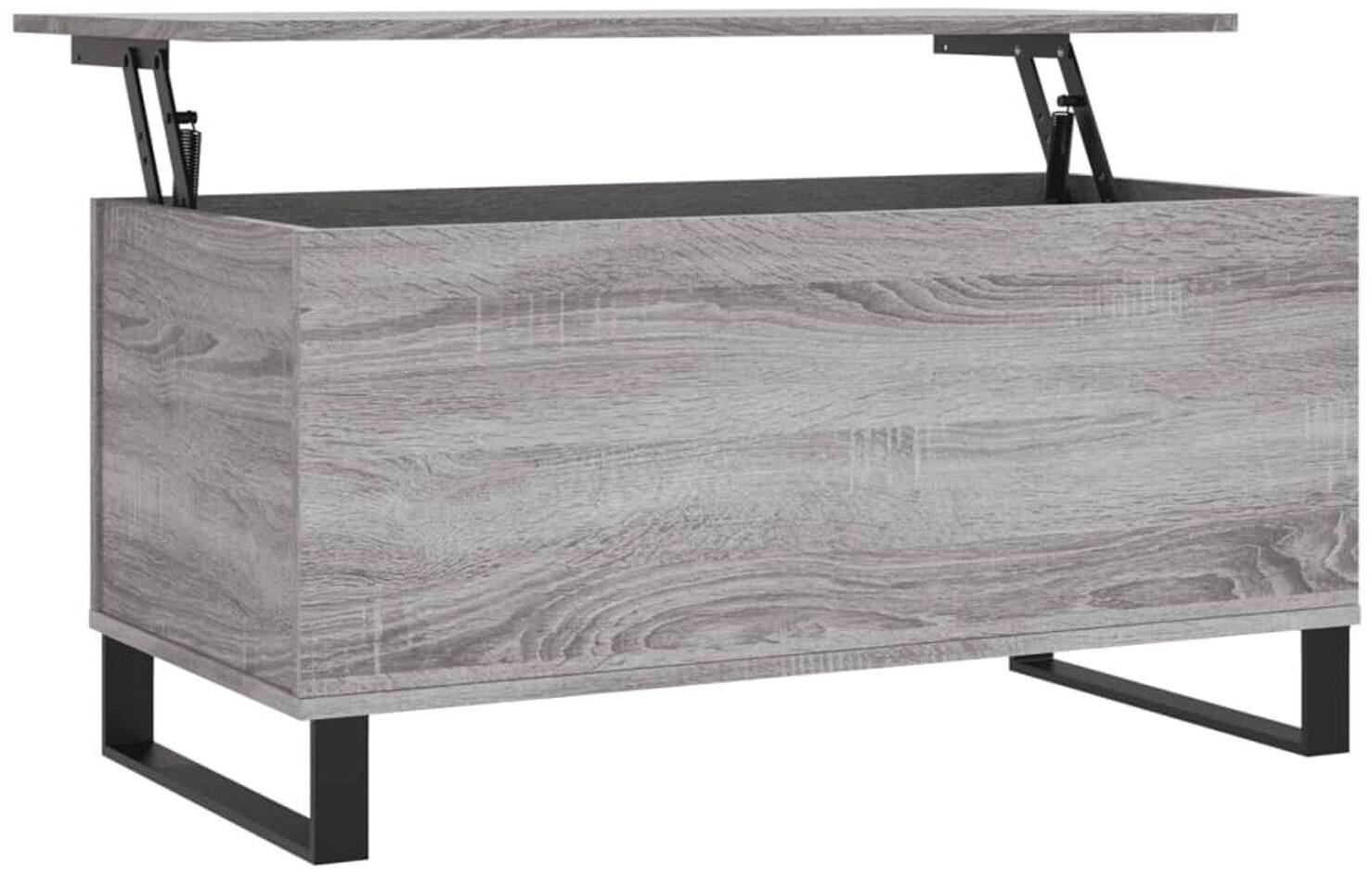 vidaXL Coffee table gray Sonoma 90x44.5x45 cm wood material model 2