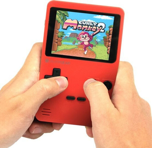Silvergear Retro Pocket Gamer 240 Games in 1 rot