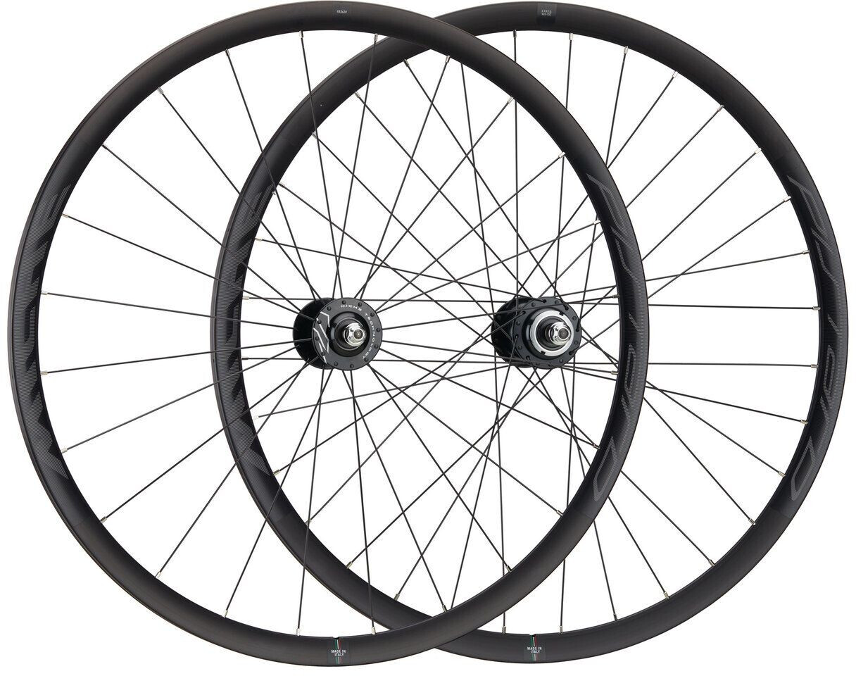 Miche Pistard Tubular Bahn-Laufradsatz schwarz-schwarz 28 Satz (VR 9x100 + HR 10x120)