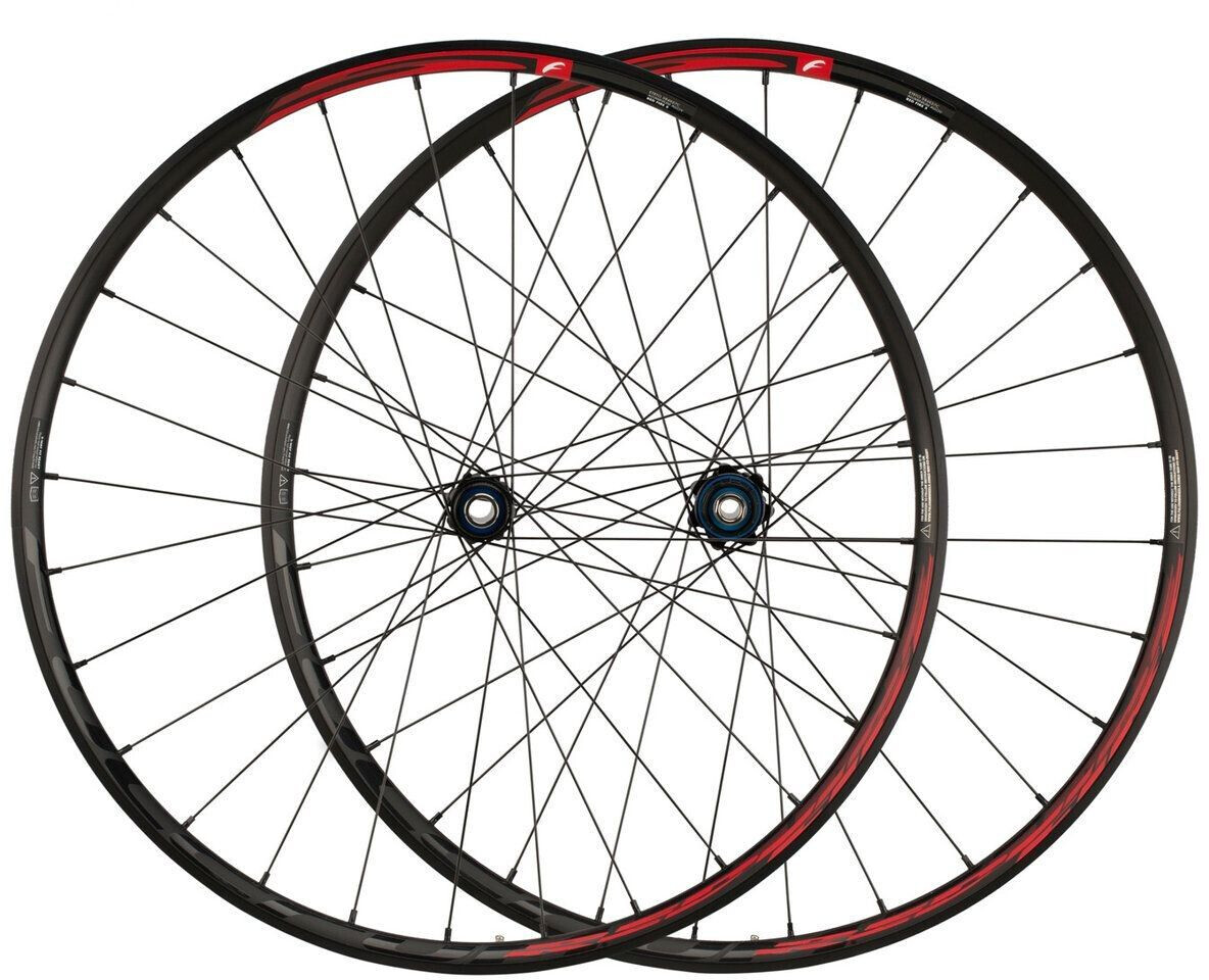 Fulcrum Red Fire 5 Disc Center Lock Boost 27,5" Laufradsatz schwarz-rot 27,5" Satz (VR 15x110 Boost + HR 12x148 Boost) Shimano Micro Spline