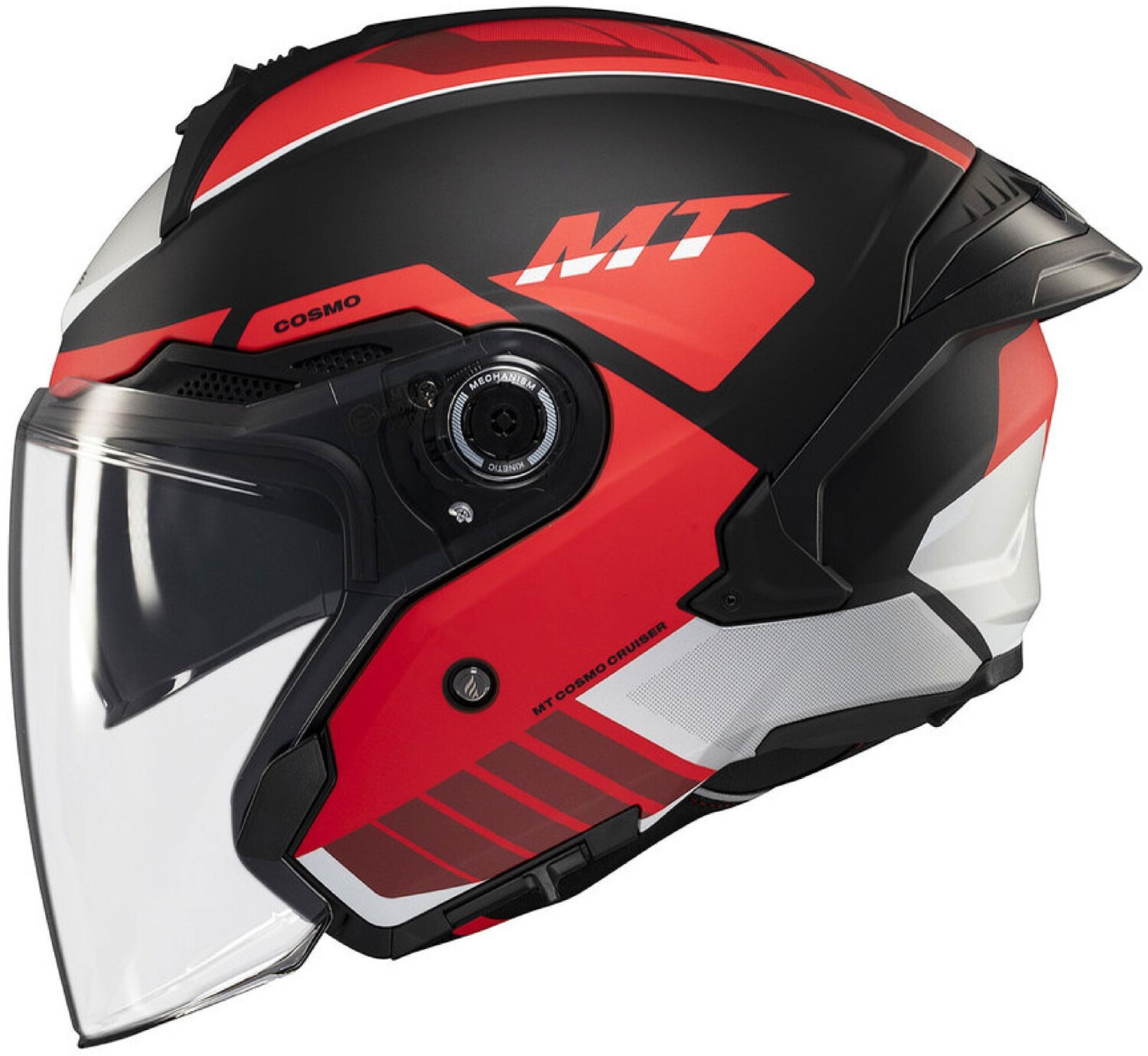 MT Helmets Cosmo SV Cruiser Matt Black/Red