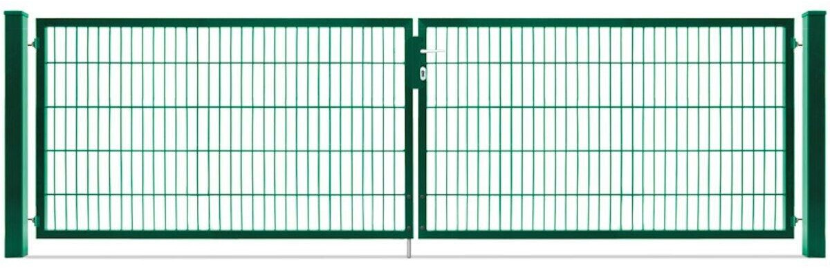 Deutsche Zauntechnik Flügeltor Vario compact 2F 3560 x 1000 mm moosgrün (ZTFHVC23610B)