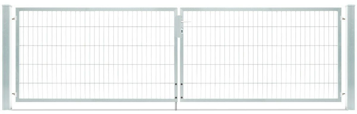 Deutsche Zauntechnik Flügeltor Vario compact 2F 3560 x 1000 mm Zink (ZTFHVC23610)