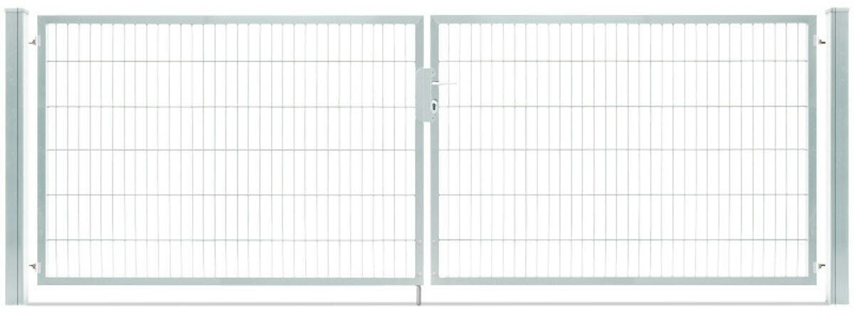 Deutsche Zauntechnik Flügeltor Vario compact 2F 3560 x 1200 mm Zink (ZTFHVC23612)