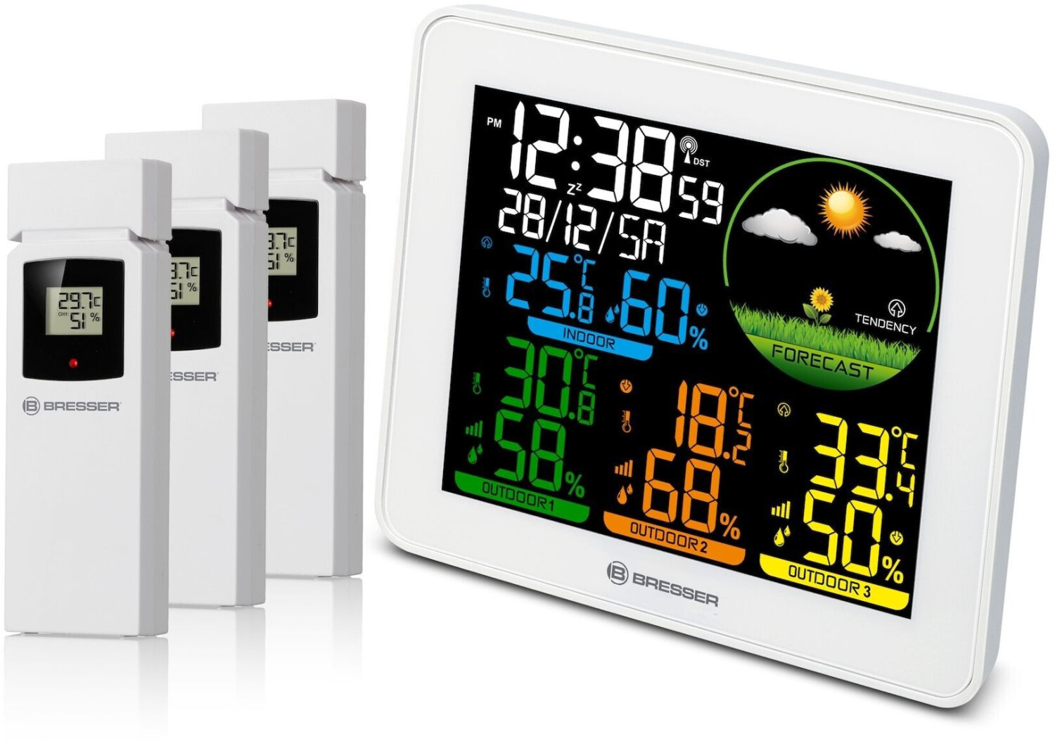Bresser Color weather station + 3 sensors (9600028)