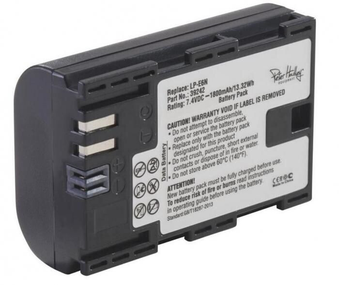 Peter Hadley Replacement for Canon LP-E6N 1800mAh