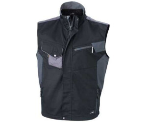 James & Nicholson Arbeitsweste JN822 black/carbon