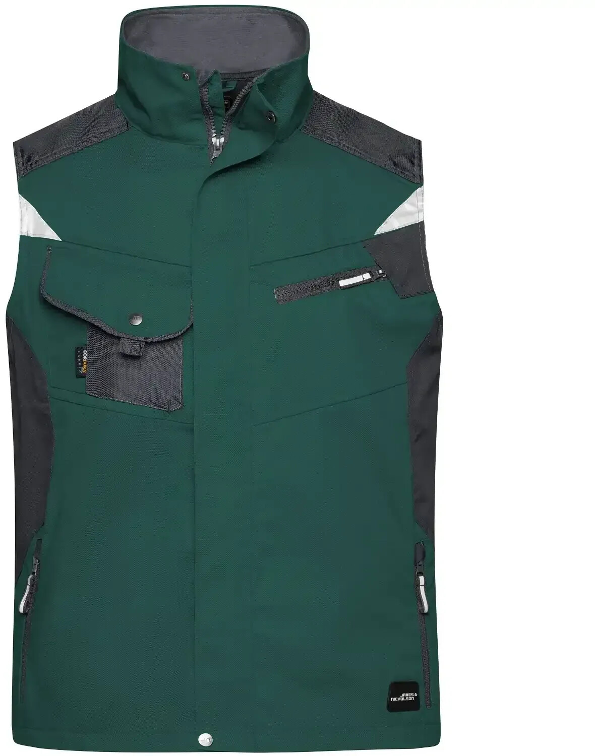 James & Nicholson Arbeitsweste JN822 dark-green/black