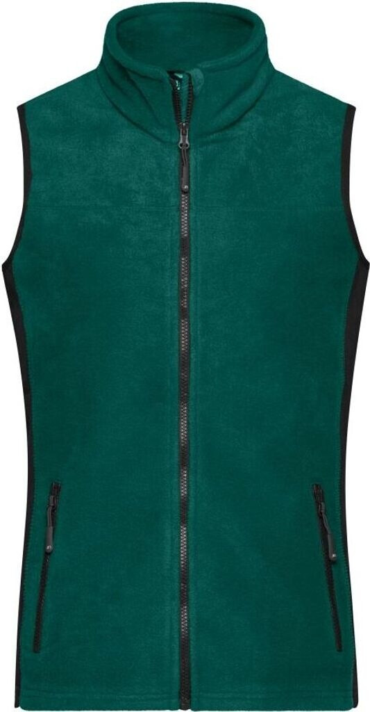 James & Nicholson Damen Fleece Weste JN855 dark-green/black