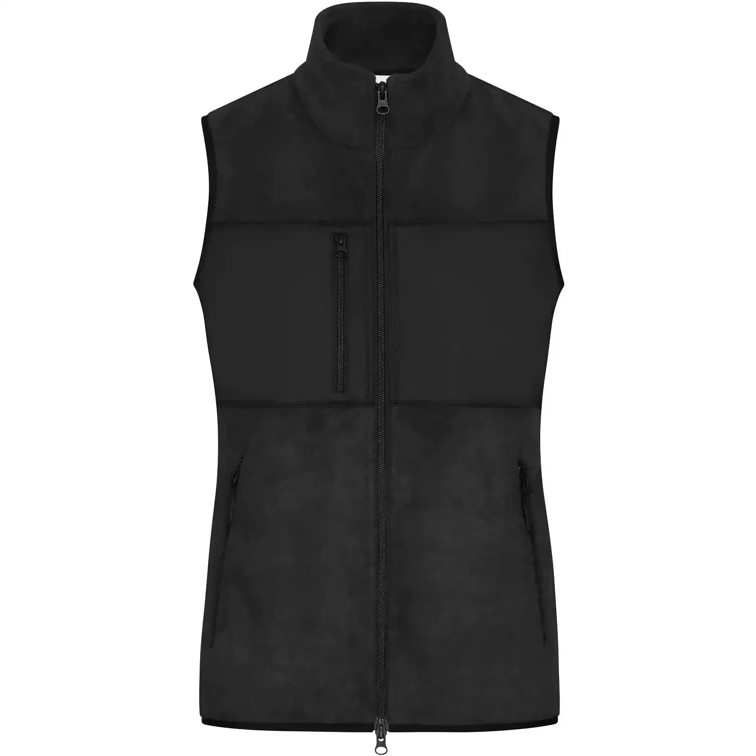 James & Nicholson Damen Fleeceweste JN1309 black/black
