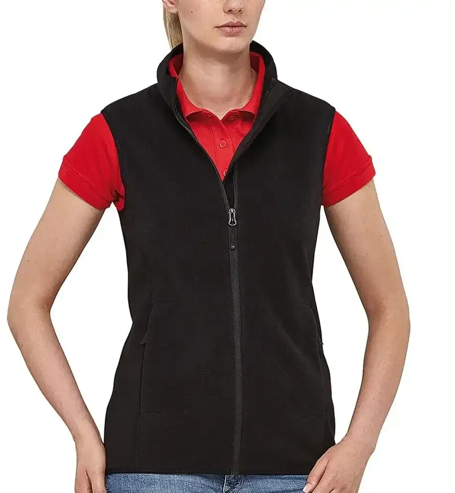 Teddy Weste Damen Softshell - Warme Fleecejacke ärmellos Mit Reißverschluss