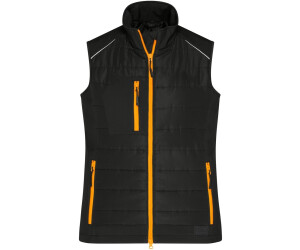 James & Nicholson Damen Hybridweste JN1821 black/orange