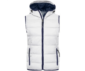 James & Nicholson Damen Maritime Weste JN1075 white/navy