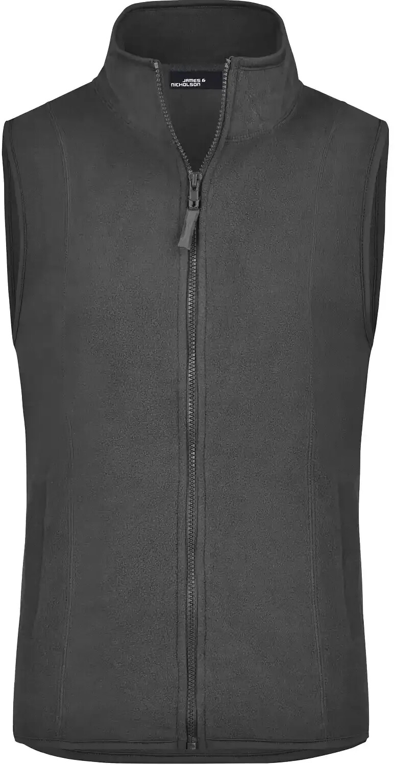 James & Nicholson Damen Microfleece-Weste JN048 dunkelgrau