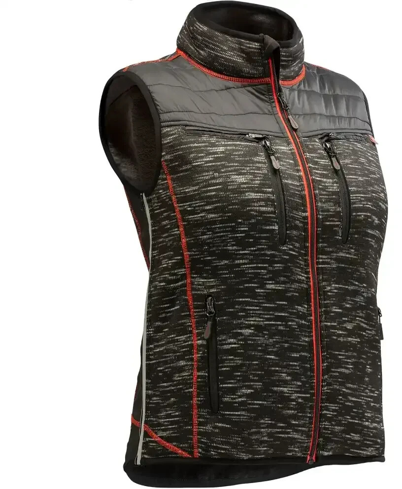 Protos Damen Strickweste INUIT TEDDY dark-melange