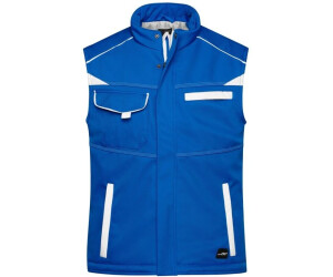 James & Nicholson Funktions-Softshellweste JN854 royal/white
