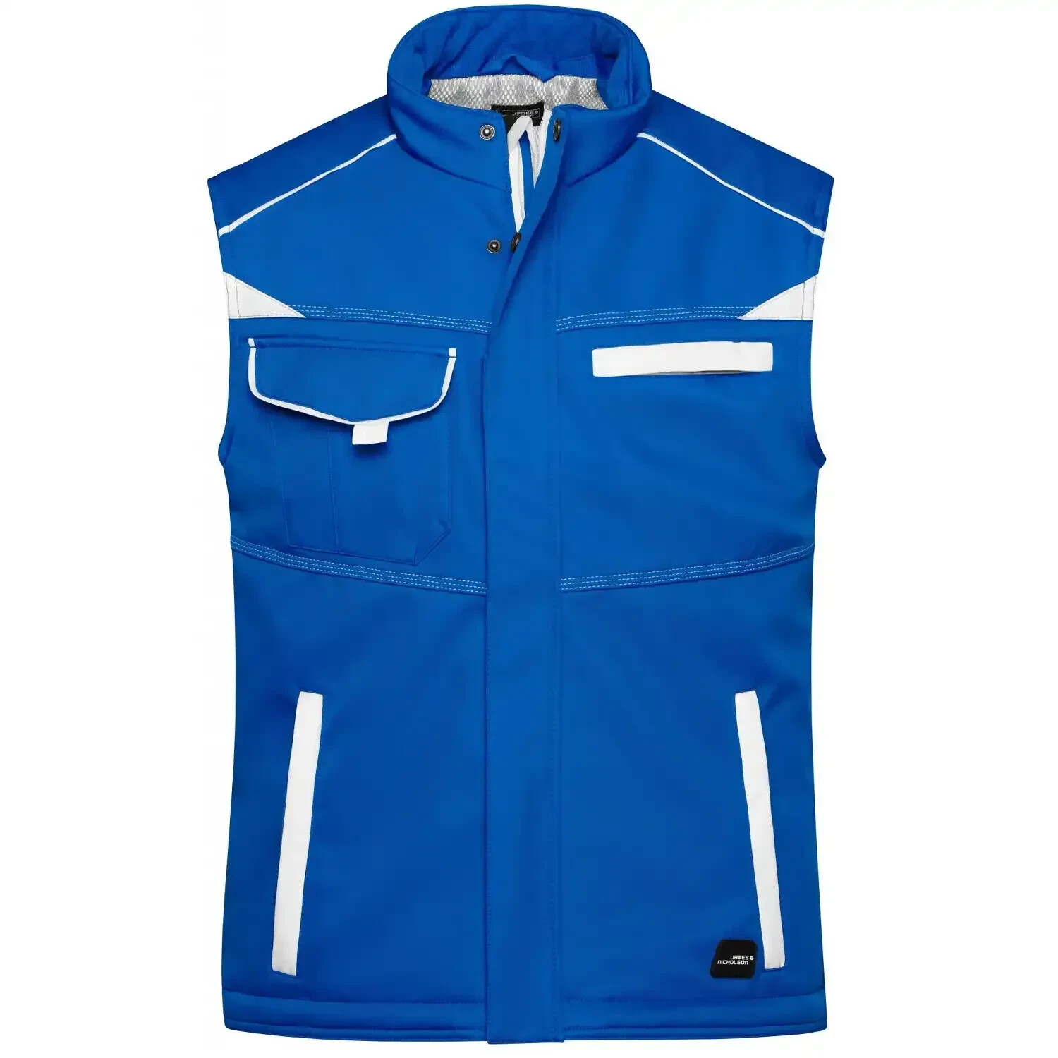 James & Nicholson Funktions-Softshellweste JN854 royal/white