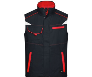 James & Nicholson Funktions-Weste JN850 carbon/red