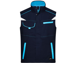 James & Nicholson Funktions-Weste JN850 navy/turquoise