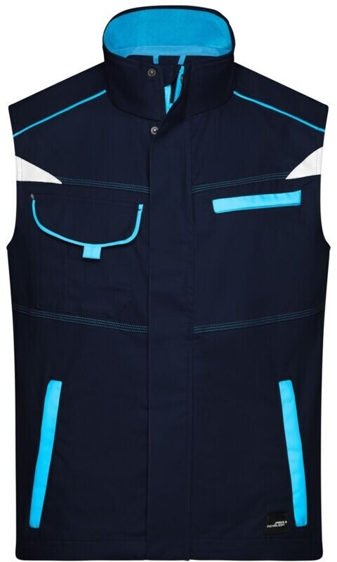 James & Nicholson Funktions-Weste JN850 navy/turquoise