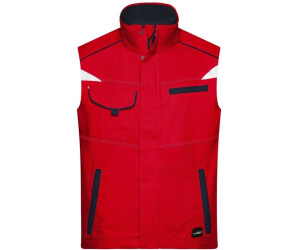 James & Nicholson Funktions-Weste JN850 red/navy