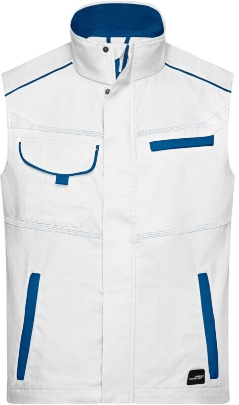 James & Nicholson Funktions-Weste JN850 white/royal