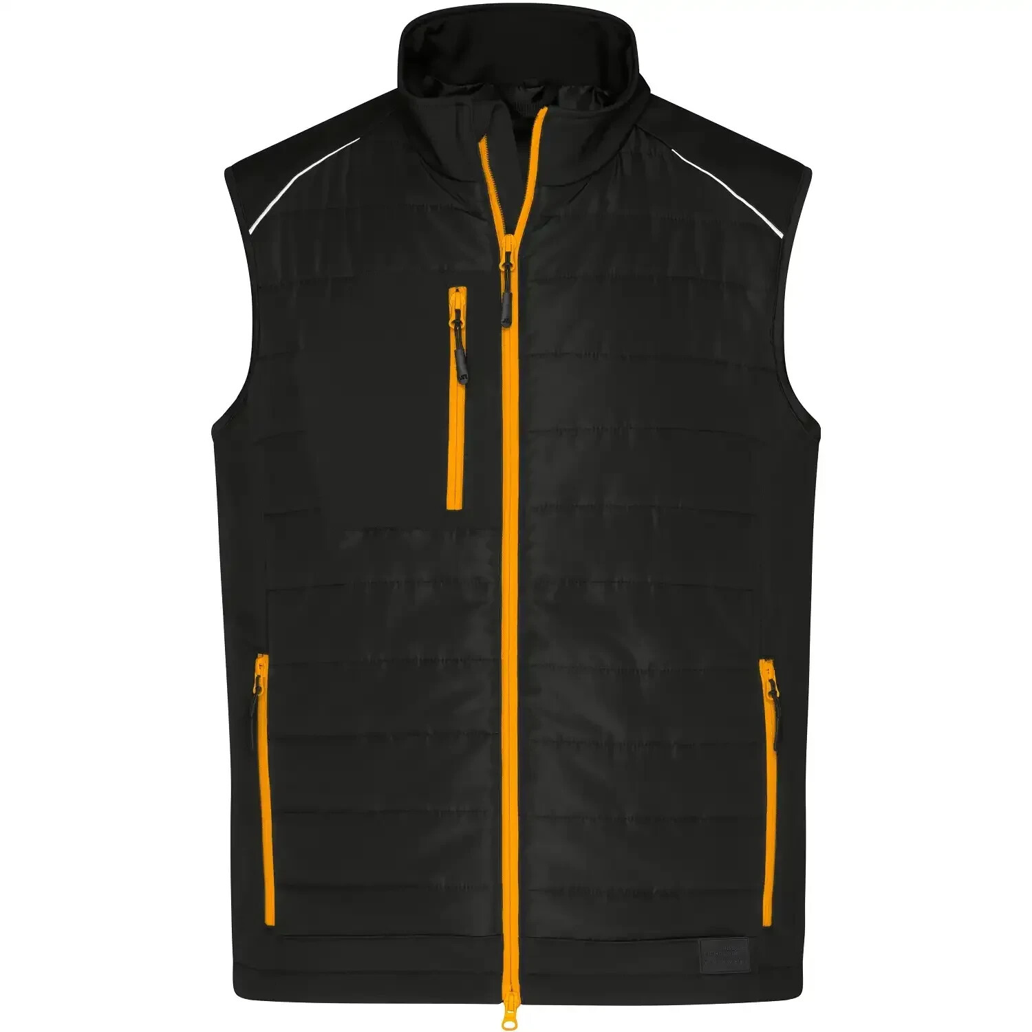James & Nicholson Hybridweste JN1822 black/orange