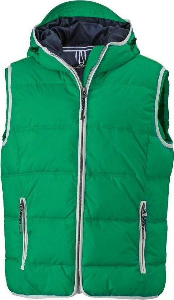 James & Nicholson Maritime Weste JN1076 irish-green/white