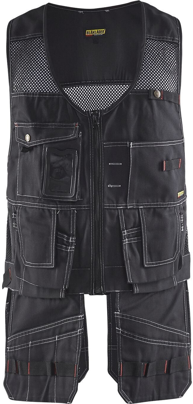Blakläder Montageweste mit Mesh-Einsätzen 3100 schwarz schwarz