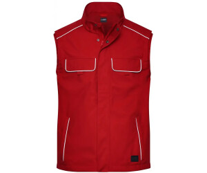 James & Nicholson Softshell Light Weste JN881 red