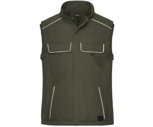 James & Nicholson Softshell Weste JN883 olive