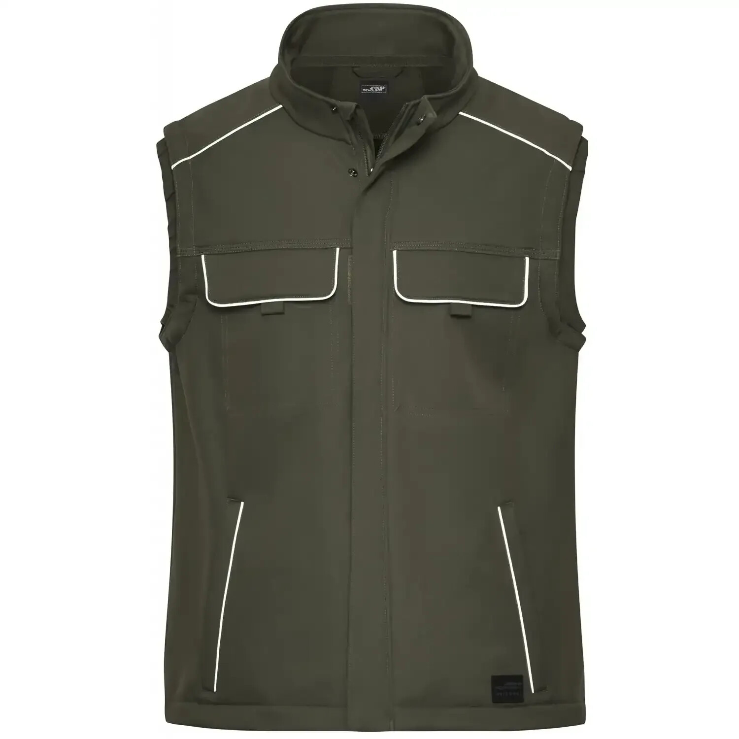 James & Nicholson Softshell Weste JN883 olive