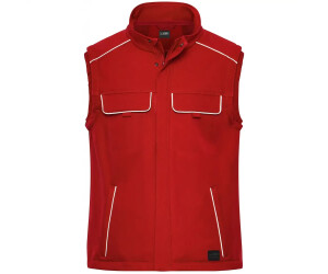 James & Nicholson Softshell Weste JN883 red