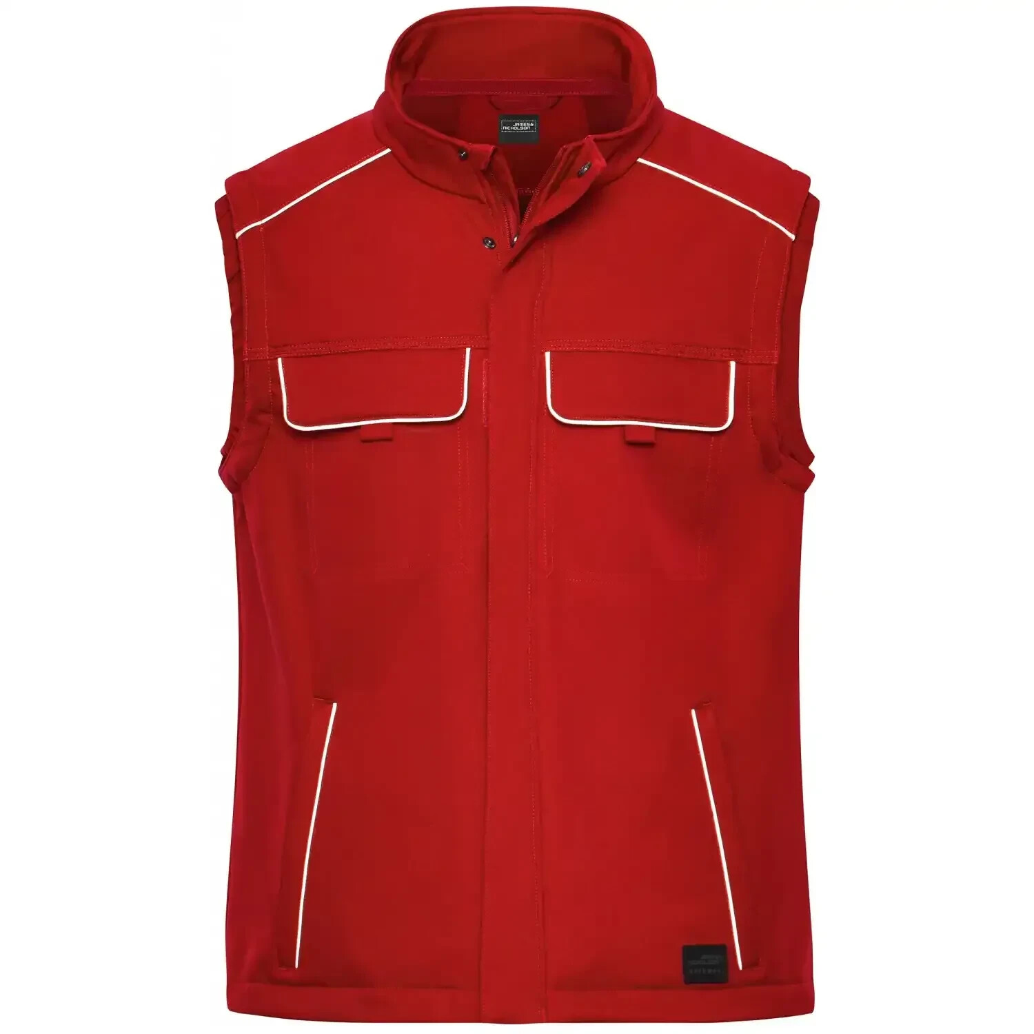 James & Nicholson Softshell Weste JN883 red
