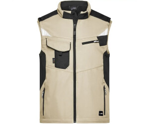 James & Nicholson Softshellweste JN845 stone/black