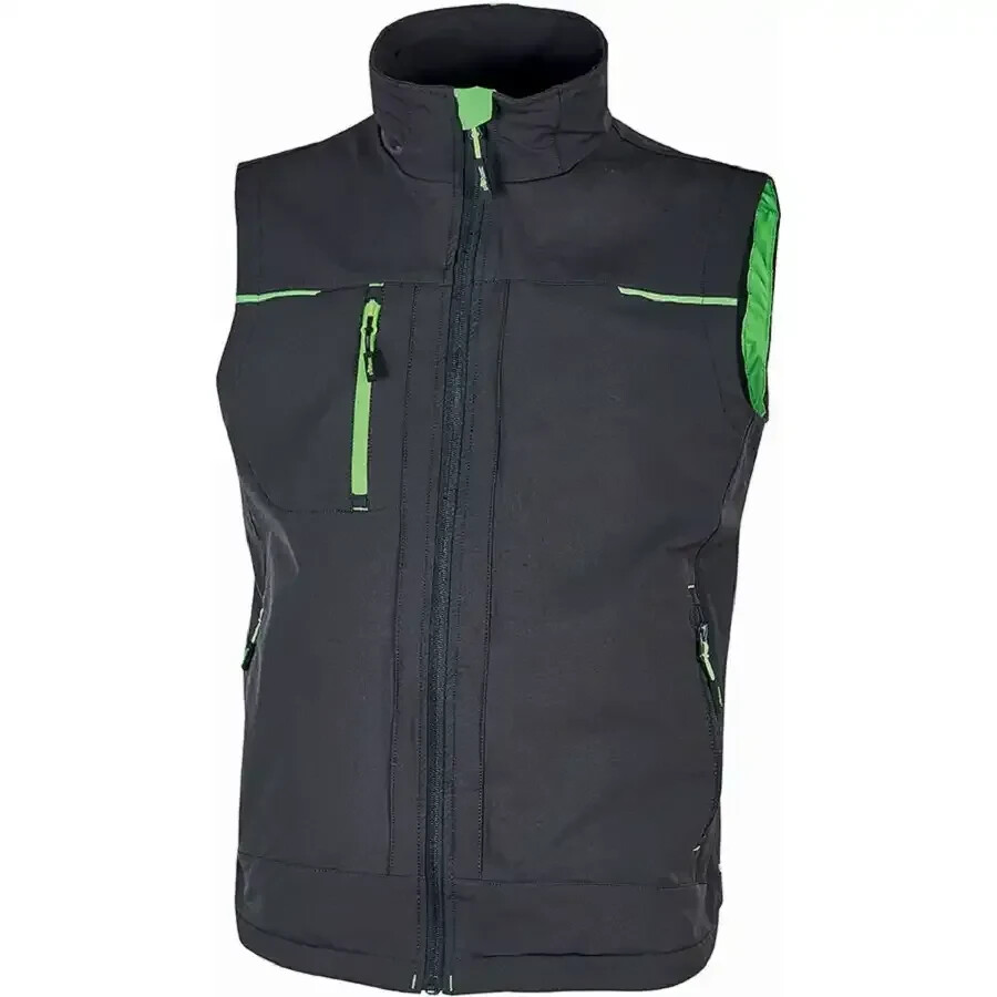 U-Power Stretch Weste SATURN Performance asphalt grey/green
