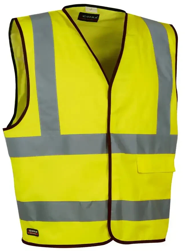 Cofra Safety Warnschutz Weste Clear High Visibility gelb