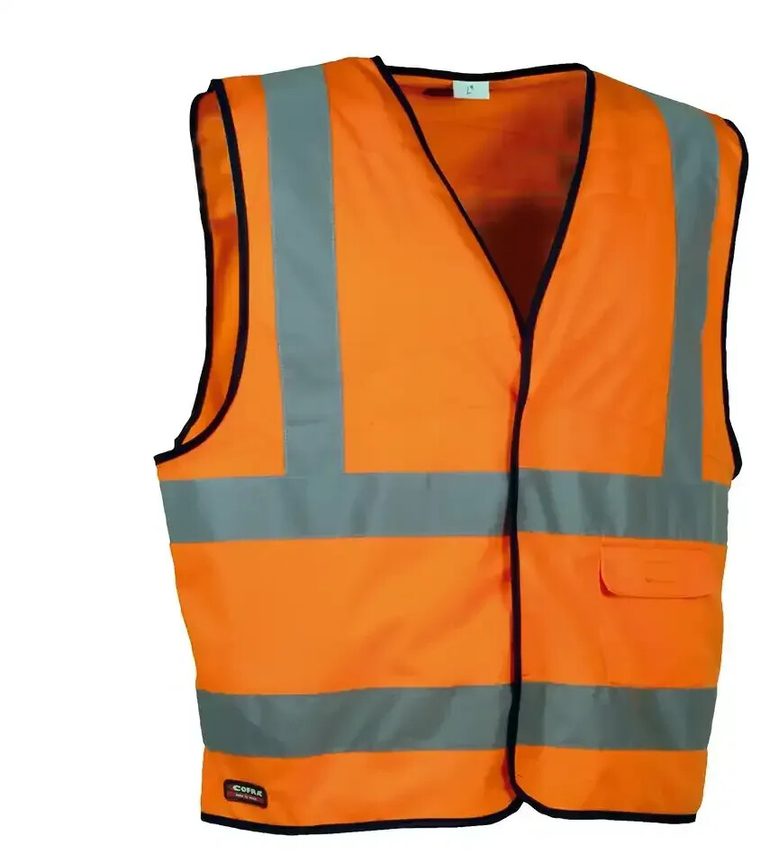 Cofra Safety Warnschutz Weste Clear High Visibility Orange