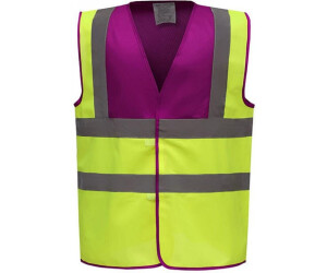 Yoko Warnschutz-Weste High-Vis 2-Bands YK100 gelb/himbeere