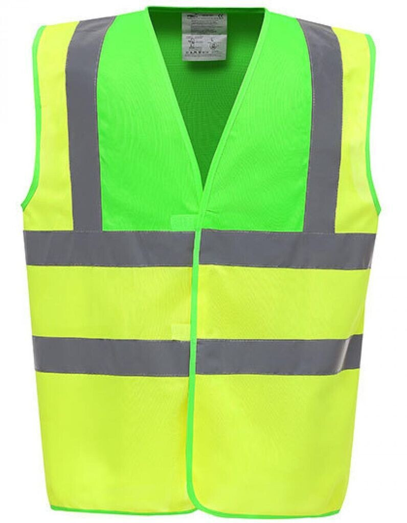 Yoko Warnschutz-Weste High-Vis 2-Bands YK100 gelb/lime-green