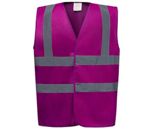 Yoko Warnschutz-Weste High-Vis 2-Bands YK100 himbeere