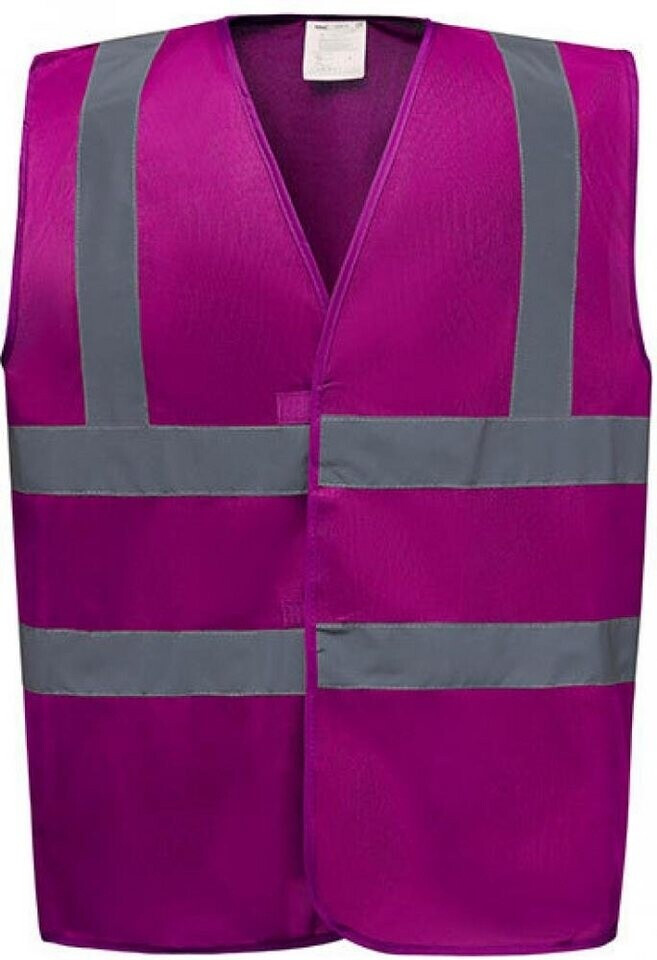 Yoko Warnschutz-Weste High-Vis 2-Bands YK100 himbeere