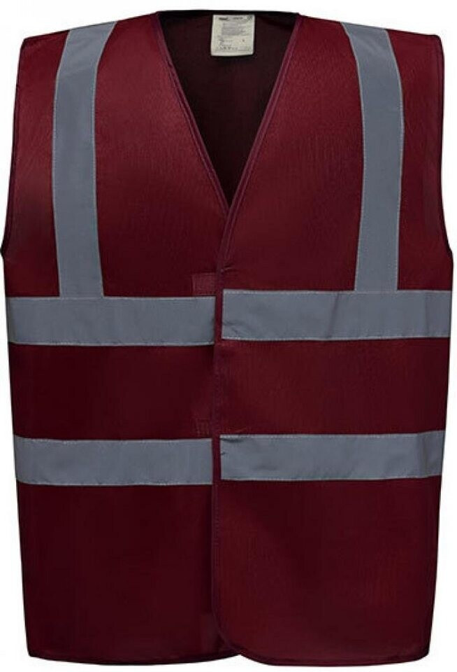 Yoko Warnschutz-Weste High-Vis 2-Bands YK100 maroon