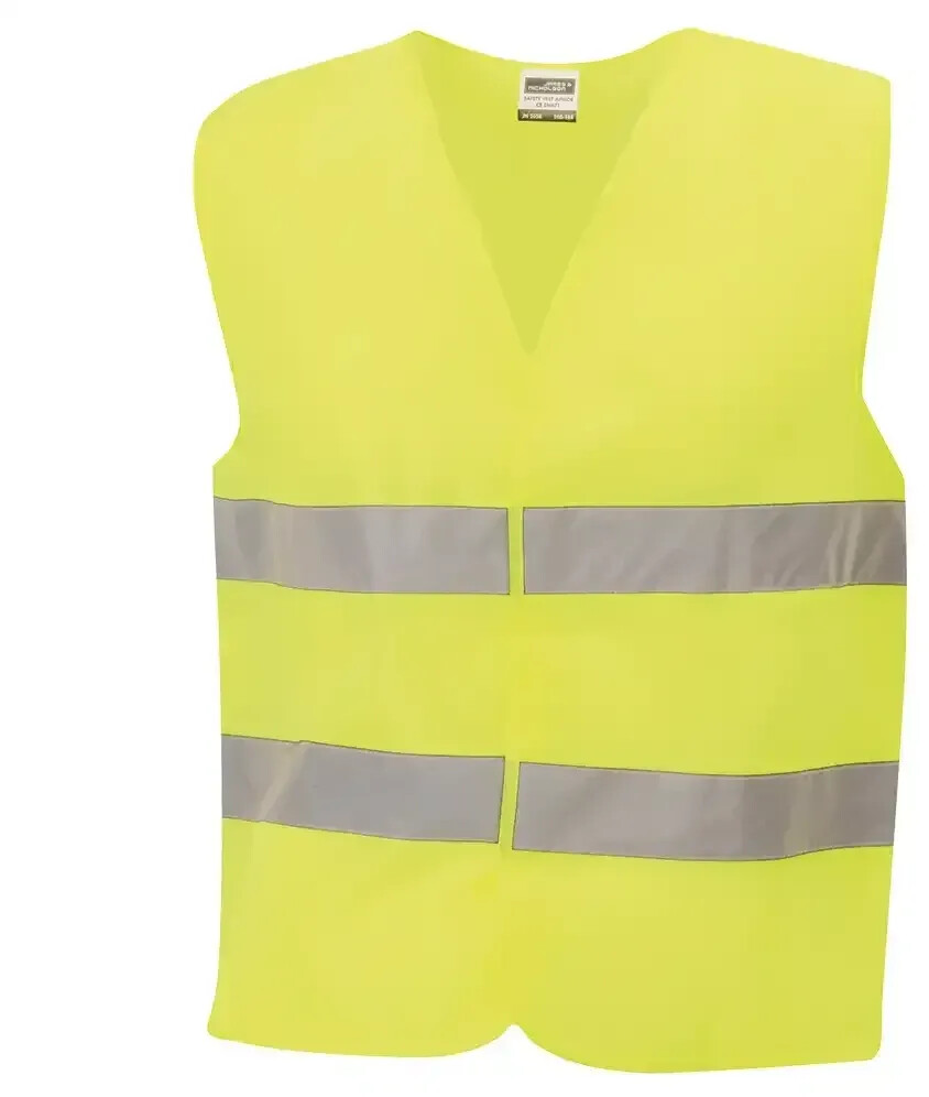 James & Nicholson Warnweste JN200 Kl. 2 fluorescent-yellow