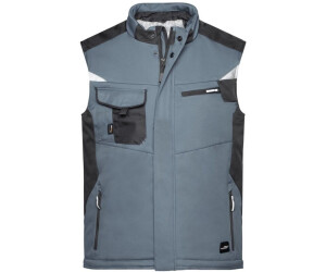James & Nicholson Winter Softshellweste JN825 carbon/black